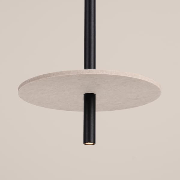 Pendellampa FELTRO 1 svart/beige Multicolor