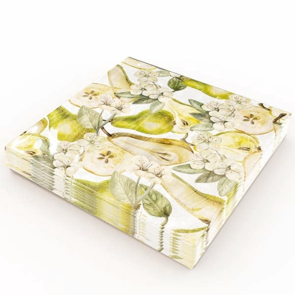 Servetter Päron 33x33 cm 20-pack Multicolor