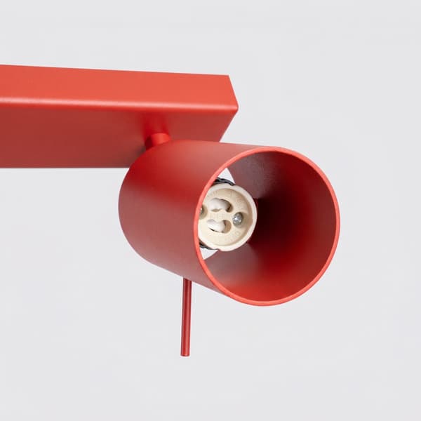 Taklampa RING 6L röd Red