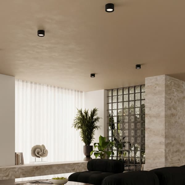 Taklampa MODO 2 svart Gx53 Black