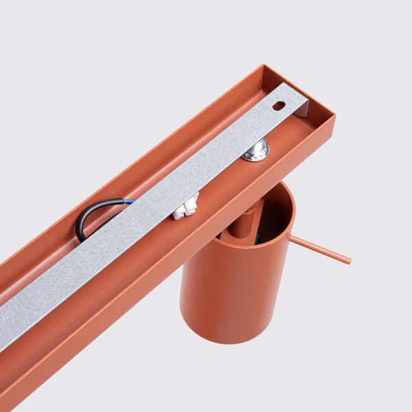 Taklampa RING 6L röd ochra Red