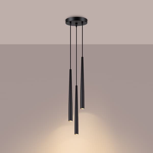 Pedantlampa BLISS 3P svart Black