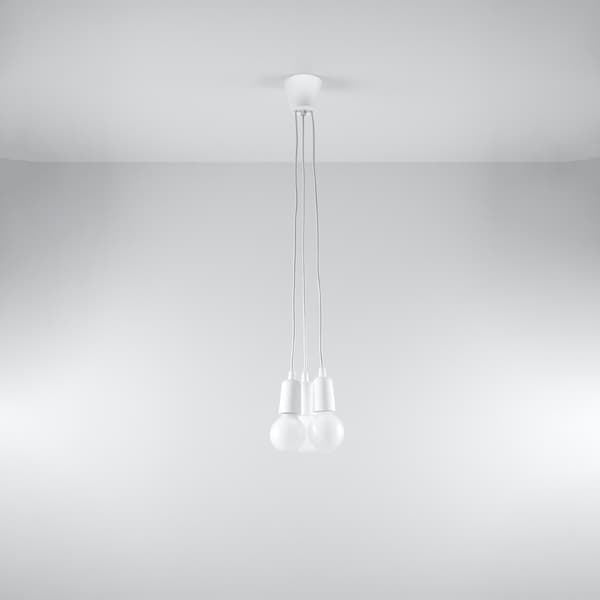 Pendel lampa DIEGO 3 vit White