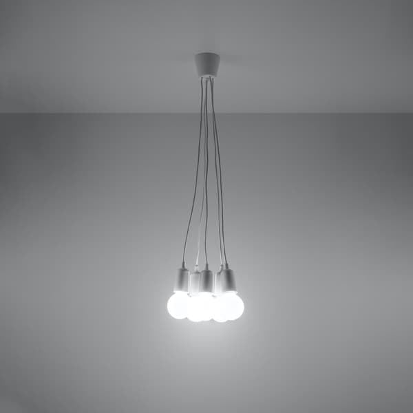 Pendel lampa DIEGO 5 vit White