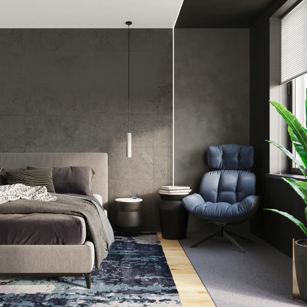 Hängande lampa LUVO 1 Grey