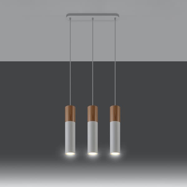 Pendel lampa PABLO 3 vit White