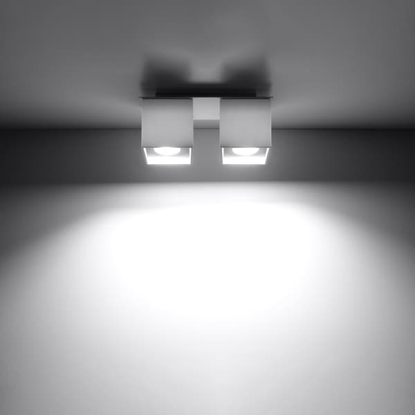 Taklampa QUAD 2 vit White