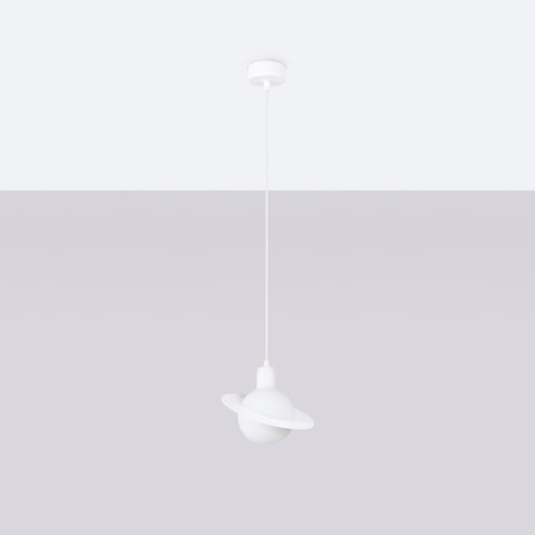 Pendellampa HYPERION 1 vit White