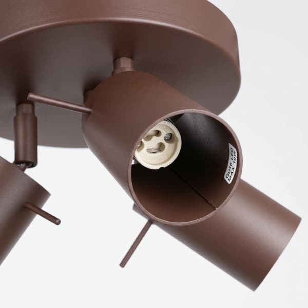Taklampa RING 3P brun Brown