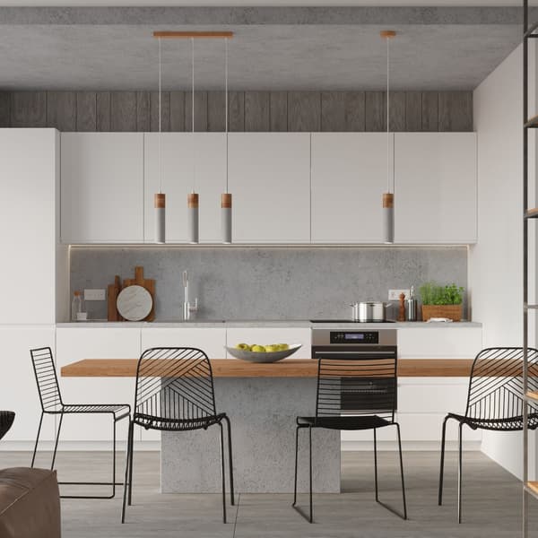 Pendel lampa ZANE 3 grå Grey