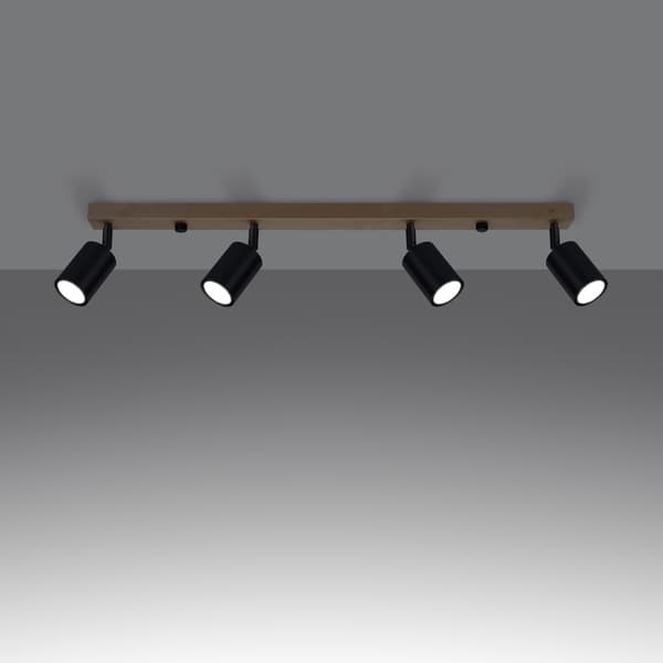 Taklampa VERDO 4 svart Black
