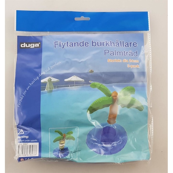 Palmträd Burkhållare Pool Blå