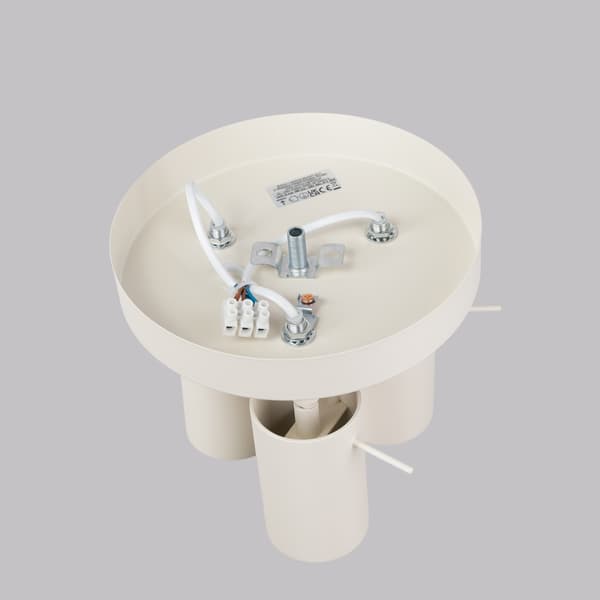 Taklampa RING 3P beige Beige