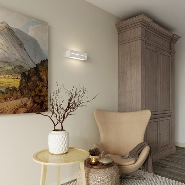 Vägglampa keramik VEGA LINE Vit