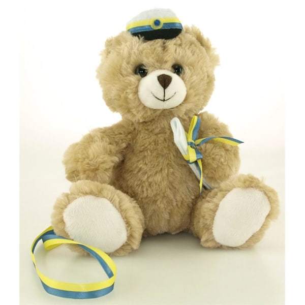 Student Nalle Beige 18 cm band ingår Beige one size
