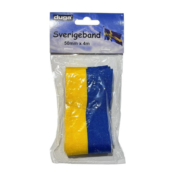 Band Studentband blå/gult 50 mm/4 meter multifärg