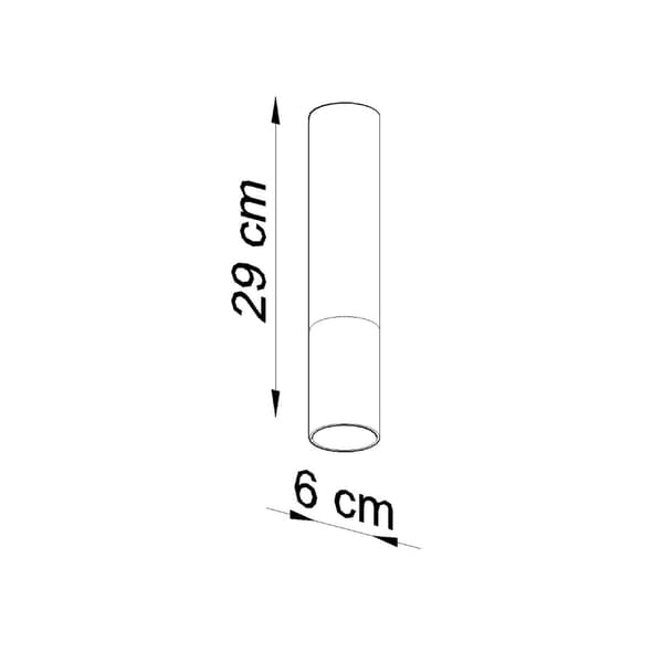 Taklampa LOOPEZ svart/koppar Black