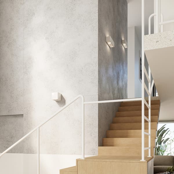 Vägglampa keramik NESTA White