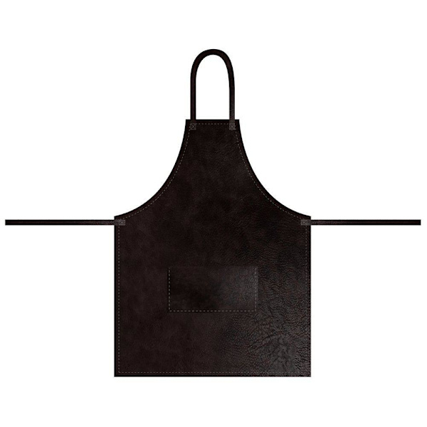 Förkläde Mörkbrun Läderlook Dark brown