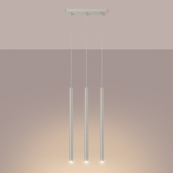 Taklampa PASTELO 3 beige Beige