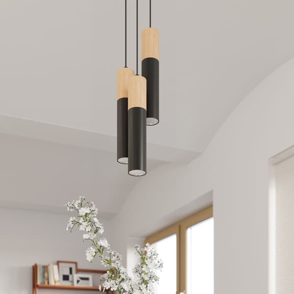 Pendel lampa PABLO 3P svart White