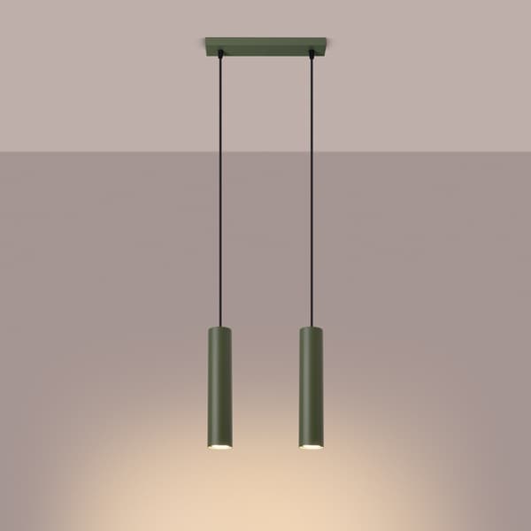 Taklampa LAGOS 2 olivgrön Green