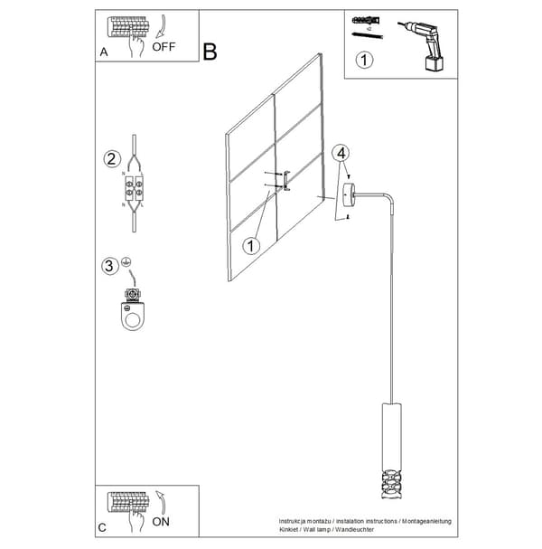 Vägglampa LIRO vit White