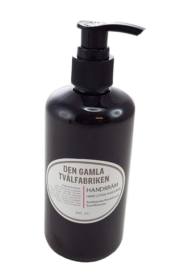 Käsivoide pumpulla Ruusu / Rhaparperi 300 ml Brown