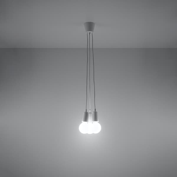 Pendel lampa DIEGO 3 vit White