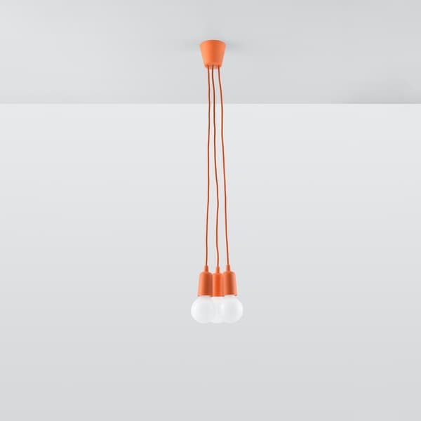 Pendel lampa DIEGO 3 orange Orange