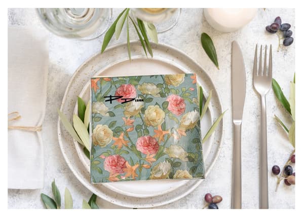 Servetter Blommor 33x33 cm 20-pack multifärg
