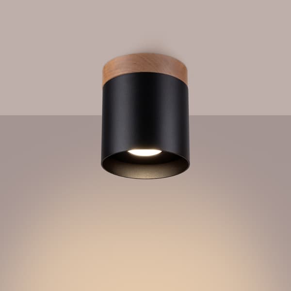 Taklampa RIF svart Black