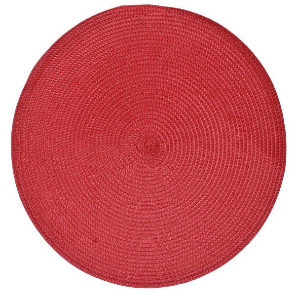 Lasinaluset Pyöreä Punainen 38 cm 4 kpl Red