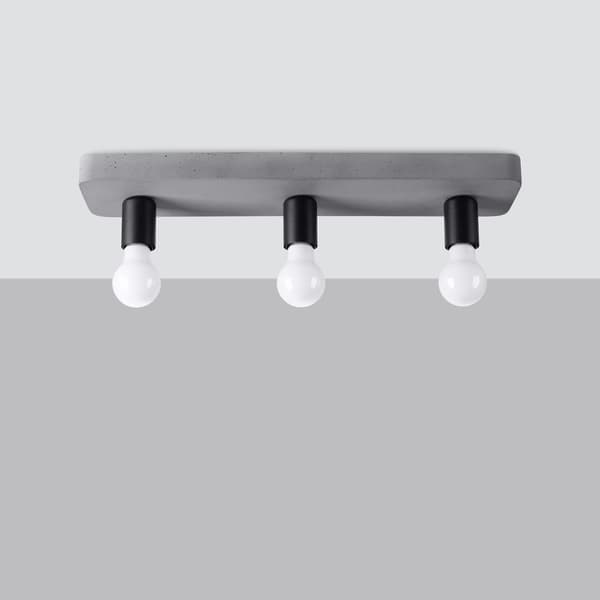 Taklampa TAVO 3 Grey
