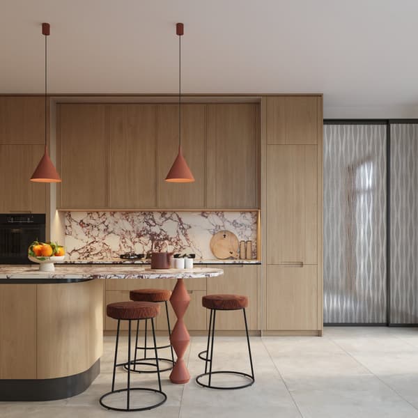 Pendellampa NOX 25 röd ockra Red