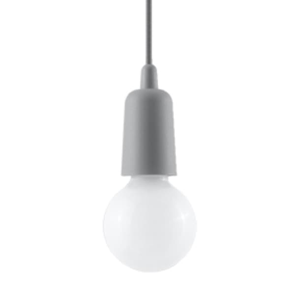 Pendel lampa DIEGO 1 grå grå