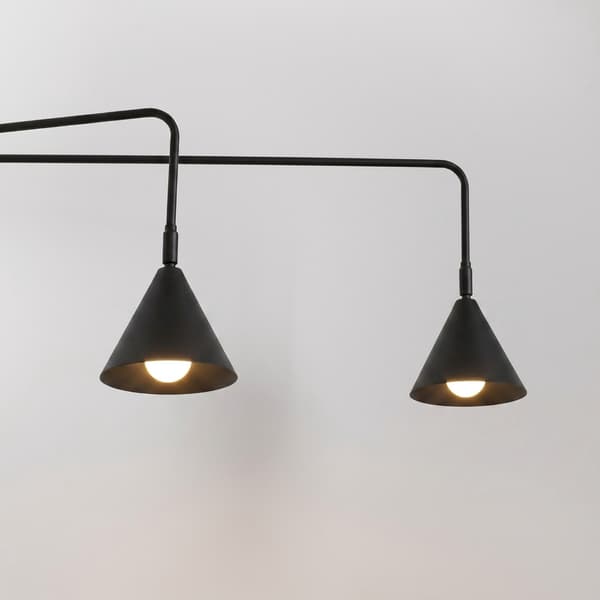 Vägglampa NOX 2 svart med strömbrytare Black