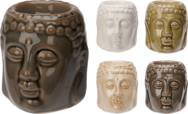 Aromalampa Buddha Grå Keramik 7,5 cm Grey