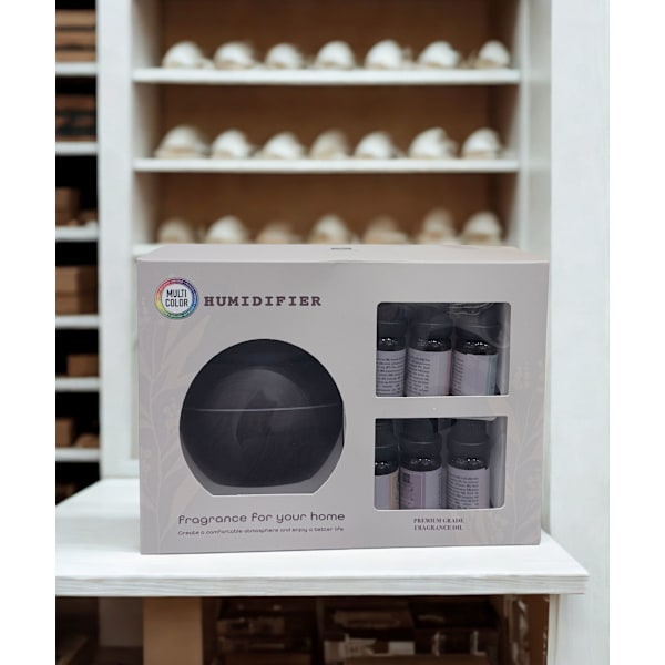 Aromadiffuser Aroma Rumsdoft LED Doftoljor Brun