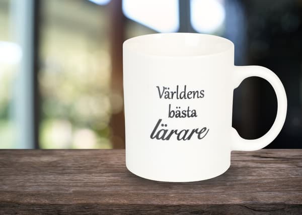 Mugg Världens bästa lärare White