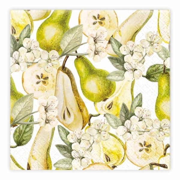 Servetter Päron 33x33 cm 20-pack Multicolor