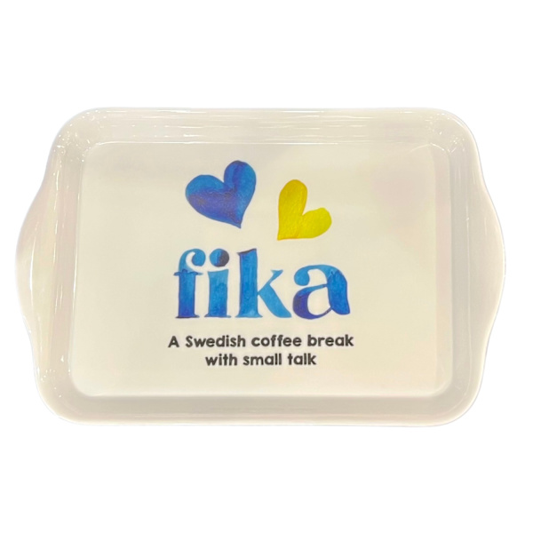 Bricka Fika Swedish 21 cm Multicolor