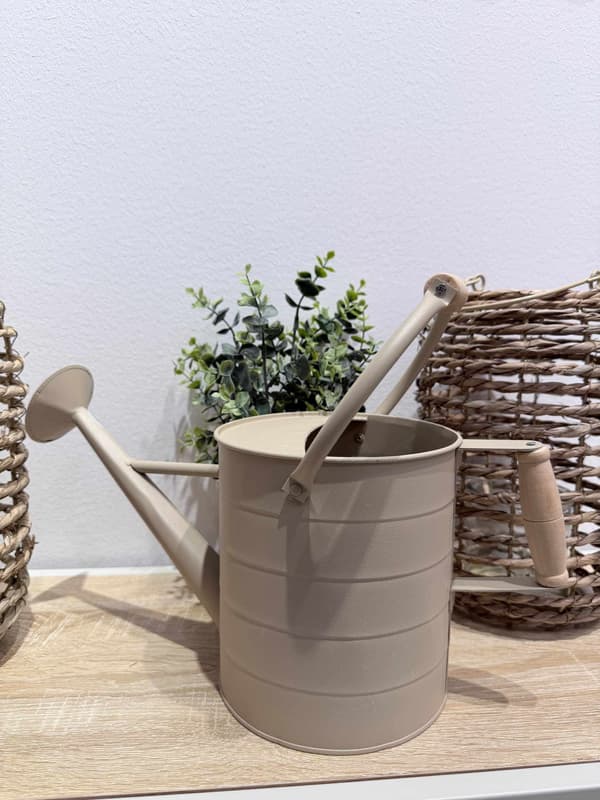 Vattenkanna Beige Metall 18 cm Beige