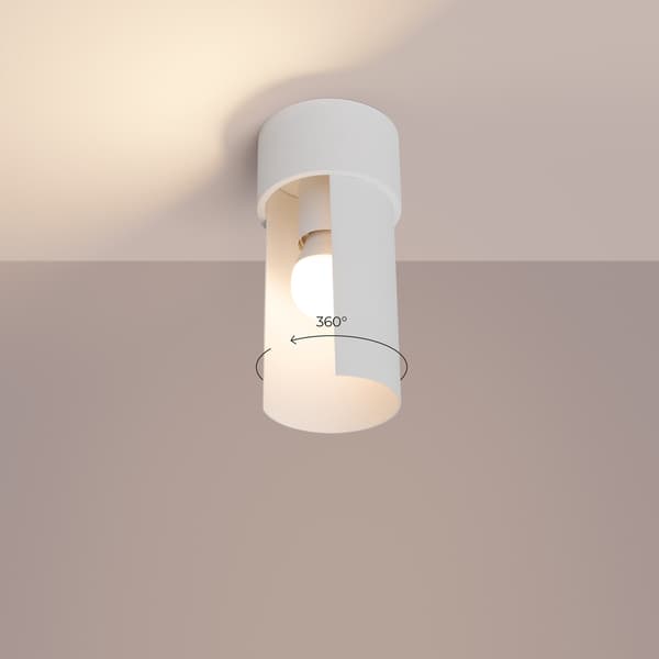 Taklampa FLASH vit White
