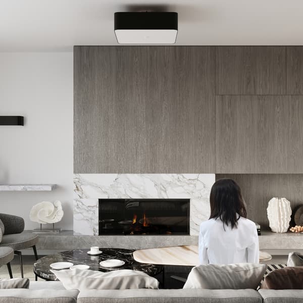 Taklampa LOKKO 55 vit Black