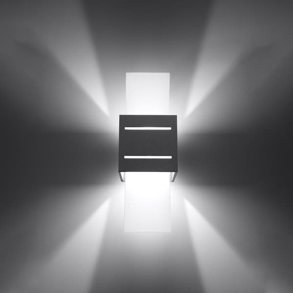Vägglampa LORETO grå Grey