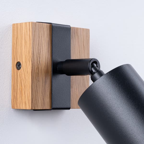 Vägglampa FAGER 1 svart Black