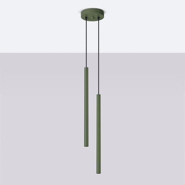 Taklampa PASTELO 2 olivgrön Green