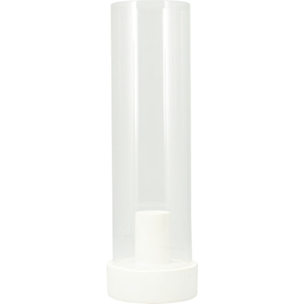 Ljushållare Ljusstake Glas Vit Svart Beige Black