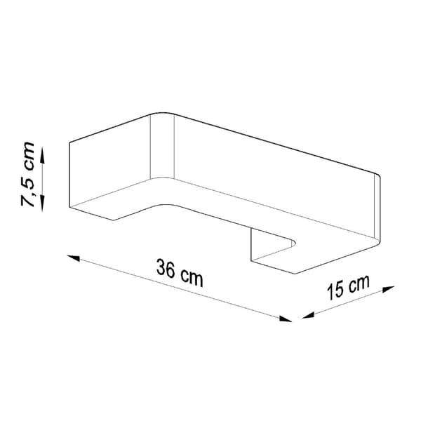 Vägglampa keramisk MAGNET Vit